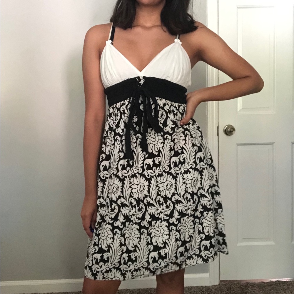 Black and white dress
